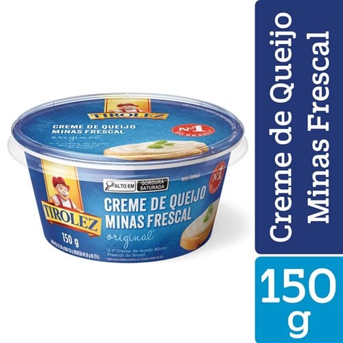 imagem de CREME QUEIJO MIN.TIROLEZ 150G FRES.LIGHT