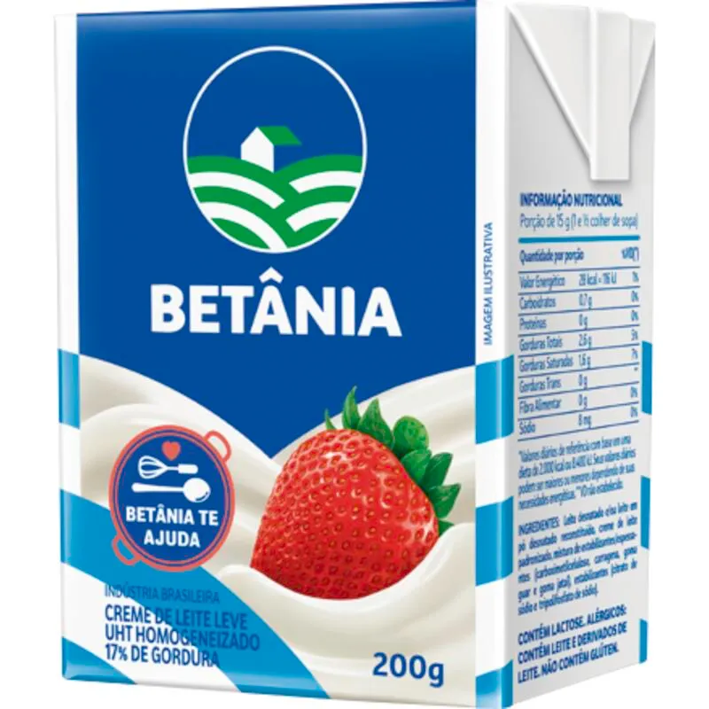 imagem de CREME DE LEITE BETANIA 200G TP