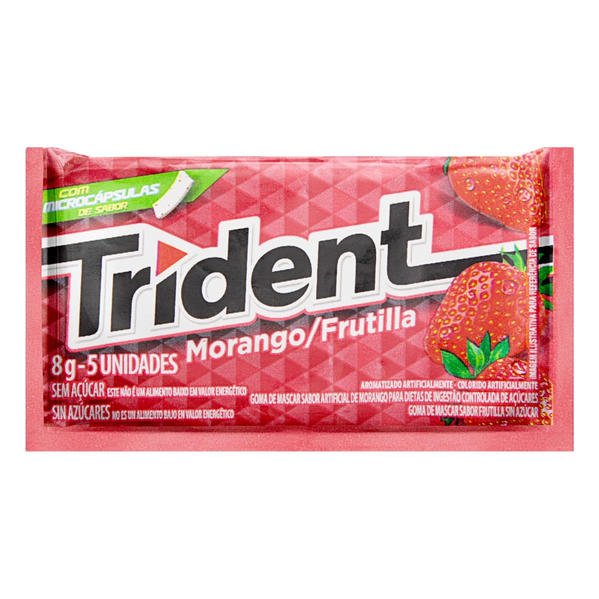 imagem de CHICLE TRIDENT MORANGO 8.5G