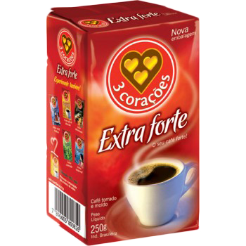 imagem de CAFE 3 CORACOES EXTRA F.250G