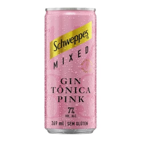 imagem de GIN TONICA PINK SCHWEPPES MIXED.250ML