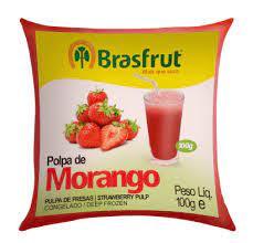 imagem de POLPA FRUTA BRASFRUT 100G MORANGO.