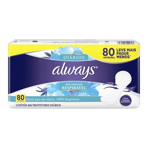 imagem de ABS.ALWAYS PROT.DIA.S/PERF.80UN