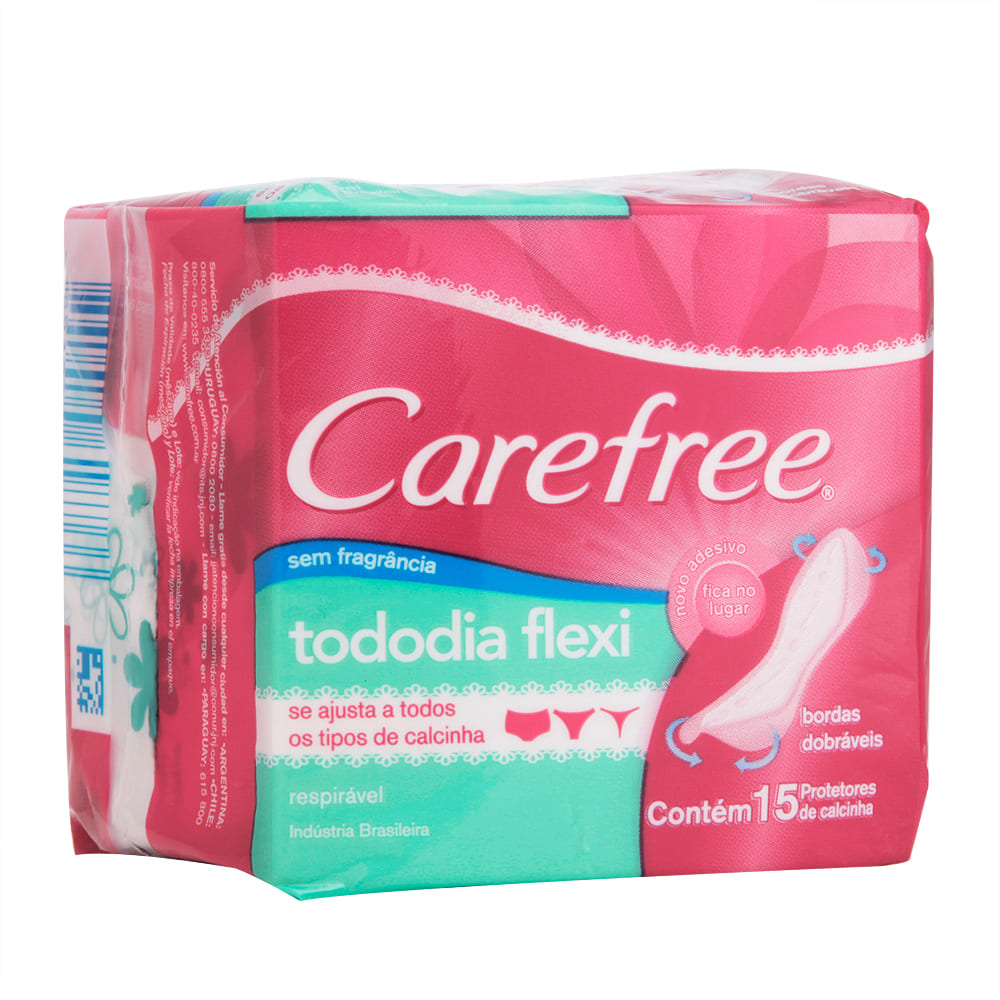 imagem de ABSORVENTES CAREFREE 15UN T.DIA FLEX.S/FRAG.