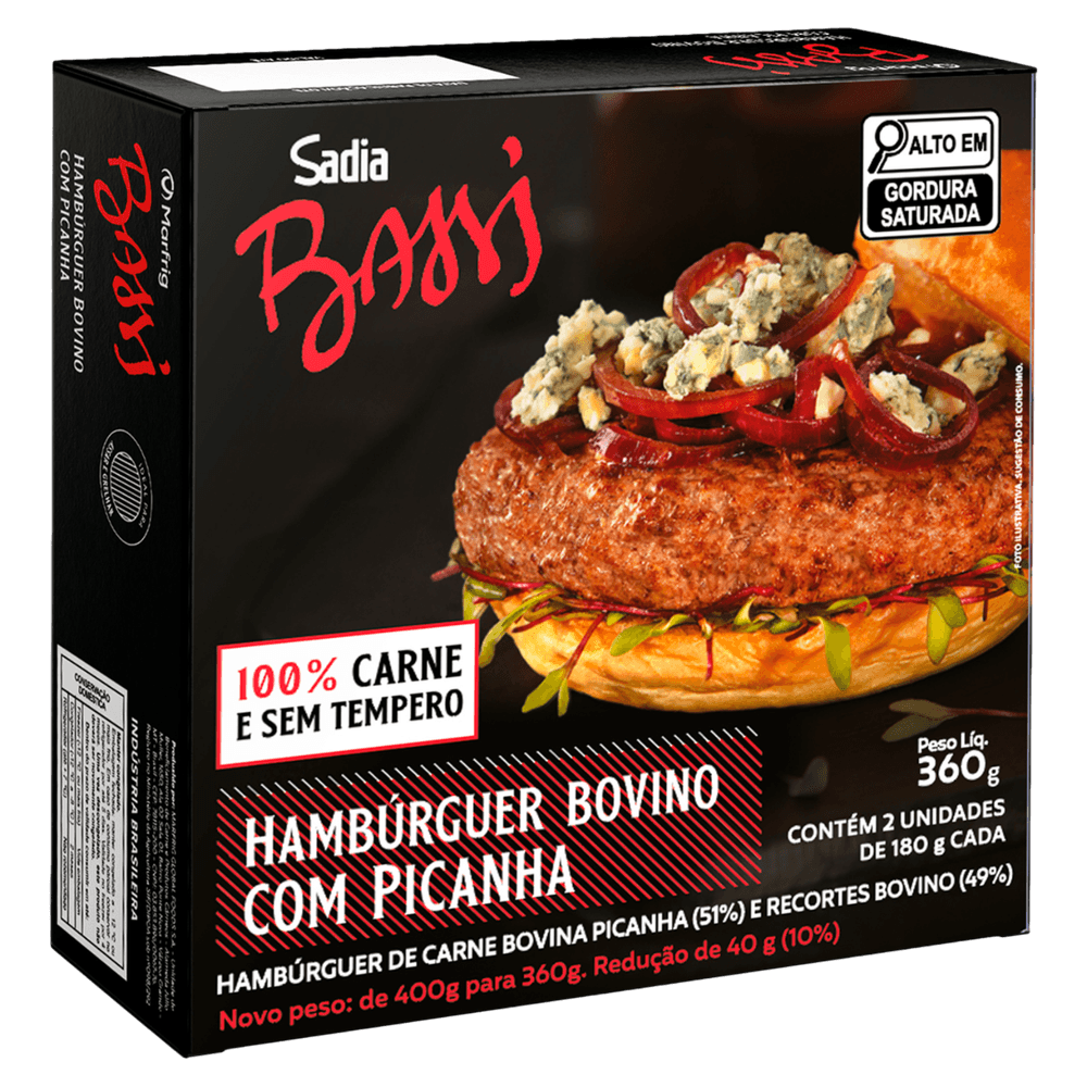 imagem de HAMB.SADIA BASSI BOV.C.PICANHA 360G