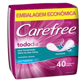 imagem de ABSORVENTE CAREFREE 40UN T.DIA S/PERF.