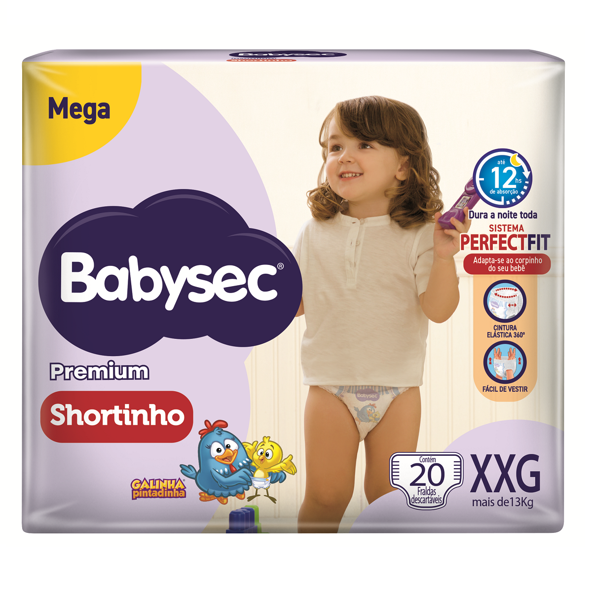 imagem de FRA.BABYSEC PREM.SHORTINHO XXG 20UN