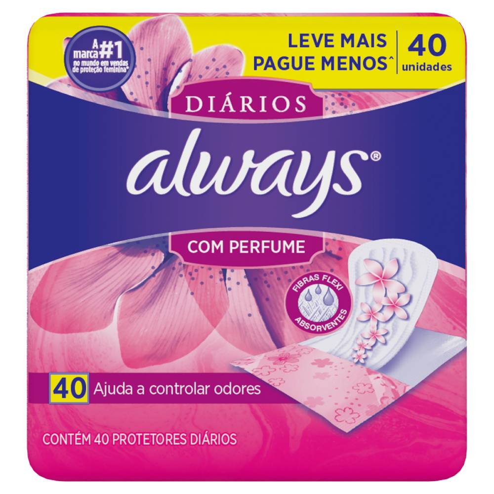 imagem de ABSORVENTE ALWAYS PROT.DIA.C/PERF.40UN