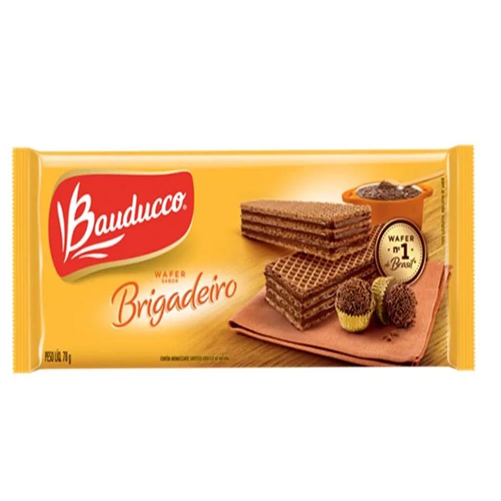 Biscoito Bauducco Wafer Brigadeiro 78g - Pague Menos