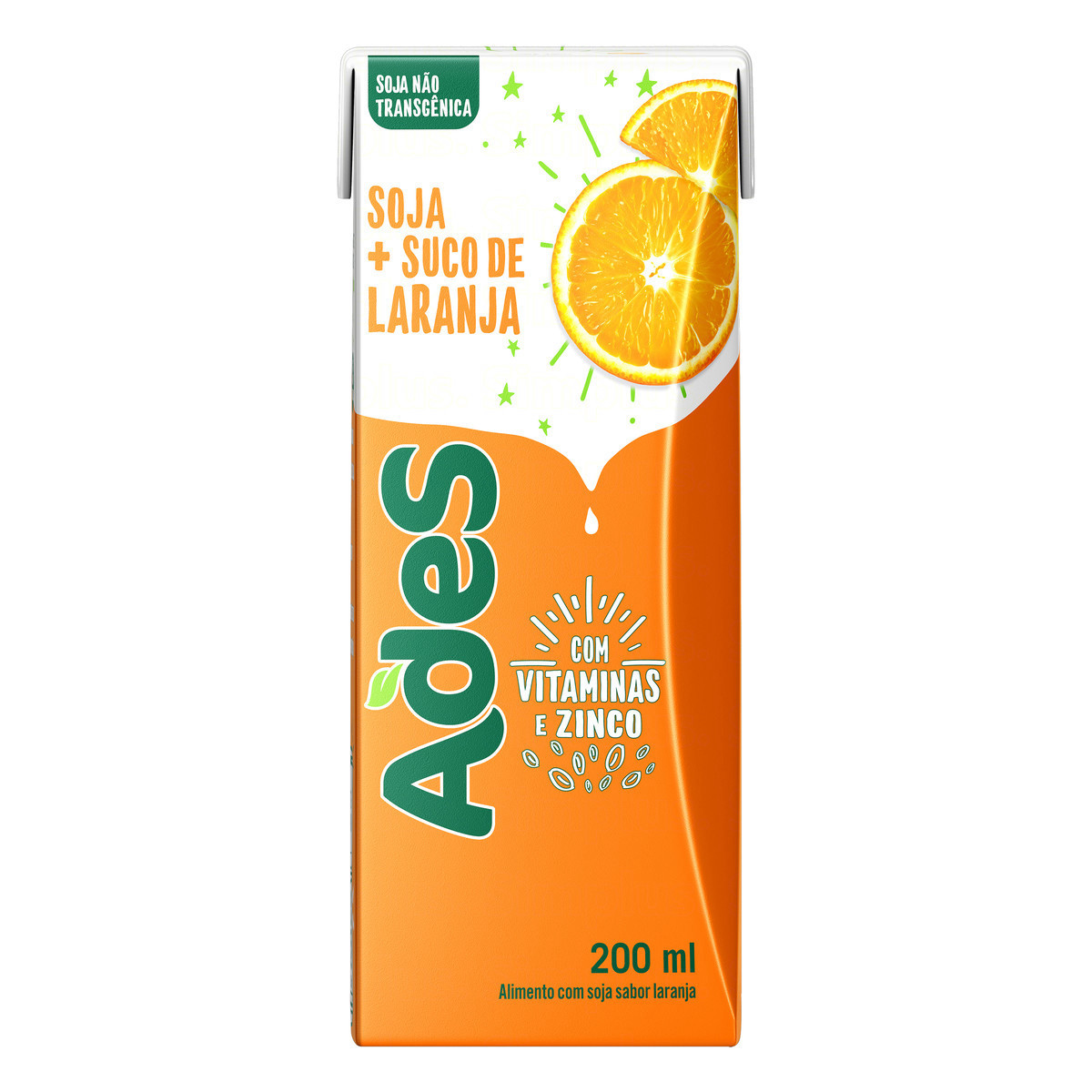 imagem de BEBIDA À BASE DE SOJA ADES 200ML LARANJA NOVO