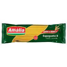 imagem de MACARRÃO ESPAGUETE SANTA AMALIA SEMOLA VERDE PASTA 500G