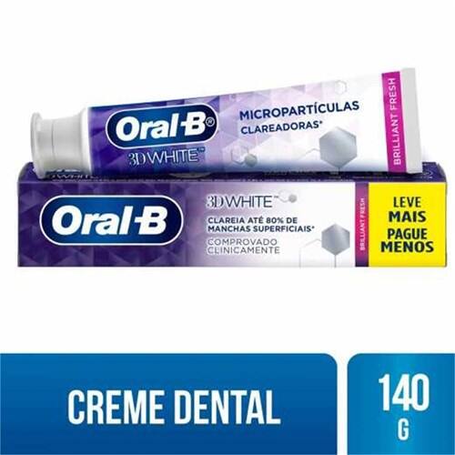 imagem de CR.DENT.ORAL B 140G 3DWHITE BRIL.FRESH L+P-
