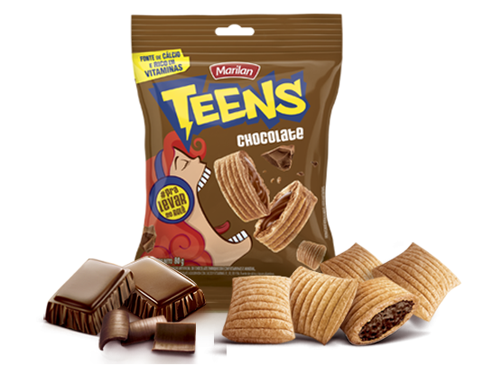 imagem de BISCOITO SNACK 30G TEENS CHOCOLATE