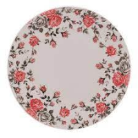 imagem de PRATO SOBREMESA PORCELANA PINK GARDEN 19,5CM-8596